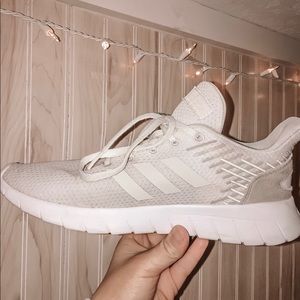 Adidas white tennis shoes